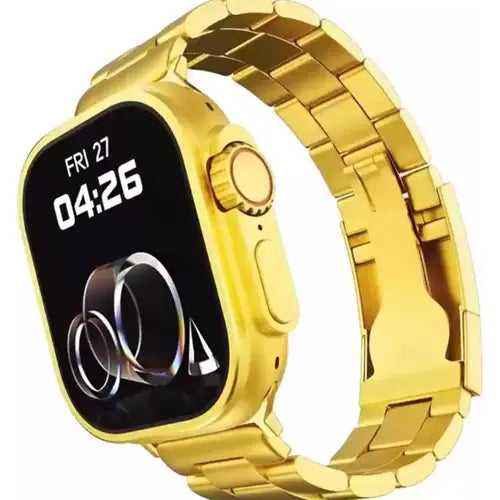X90 Ultra 2 Max Golden Smartwatch – 2.2 Inch Big Display – Wireless Charging – 49mm – Men And Woman Wear
